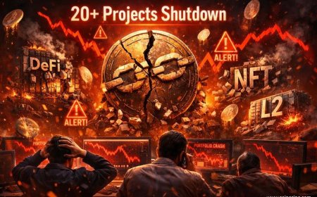 20+ Crypto Projects Shutdown Sparks Market Fear 2026