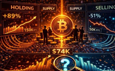 Bitcoin price  $74K as Bearish Pressure Builds