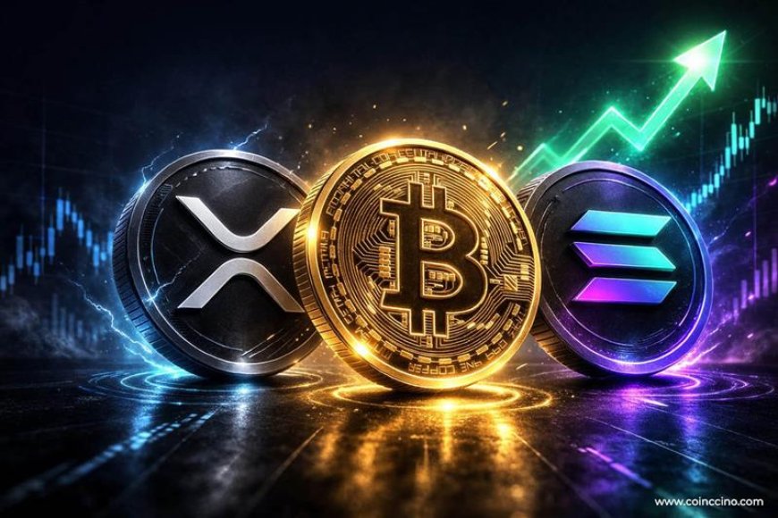 Bitcoin Selling Pressure as XRP Solana Surge Ahead