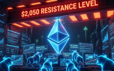 Ethereum Struggles Near $2,050 as Bulls Lose Momentum